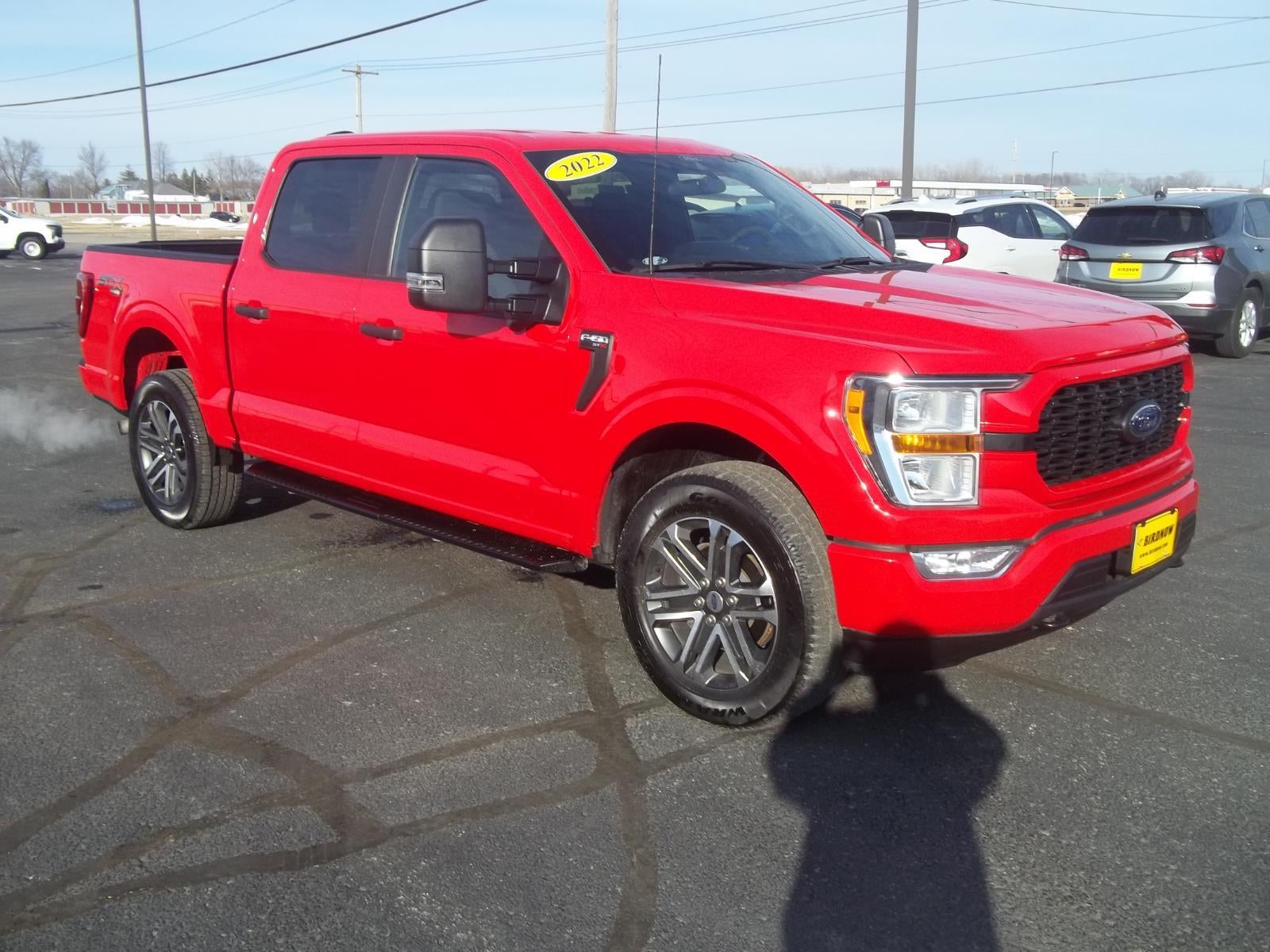 2022 Ford F-150 XL in Race Red — front three-quarter view
