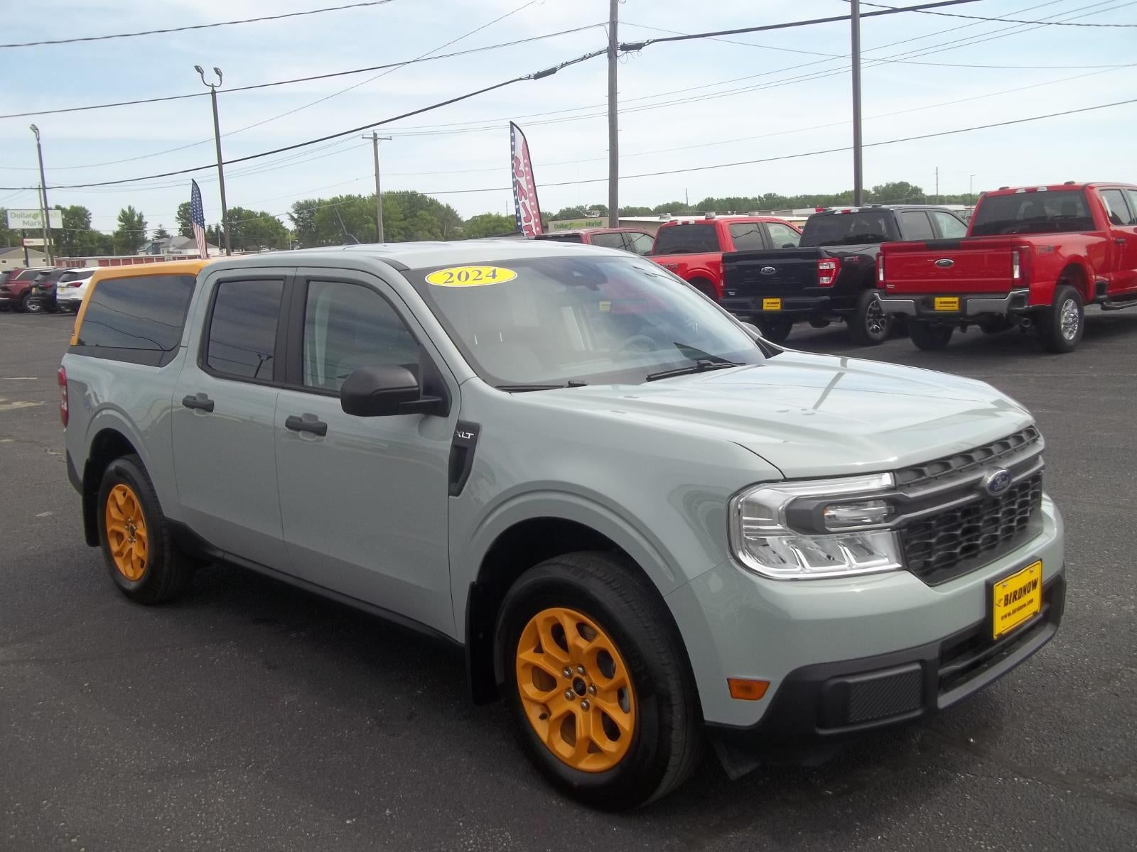 2024 Ford Maverick XLT in Cactus Gray — front three-quarter view